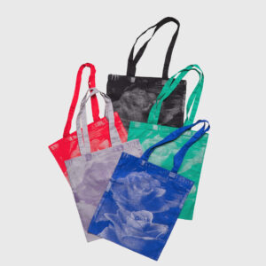 Metallic Flora Tote Bag