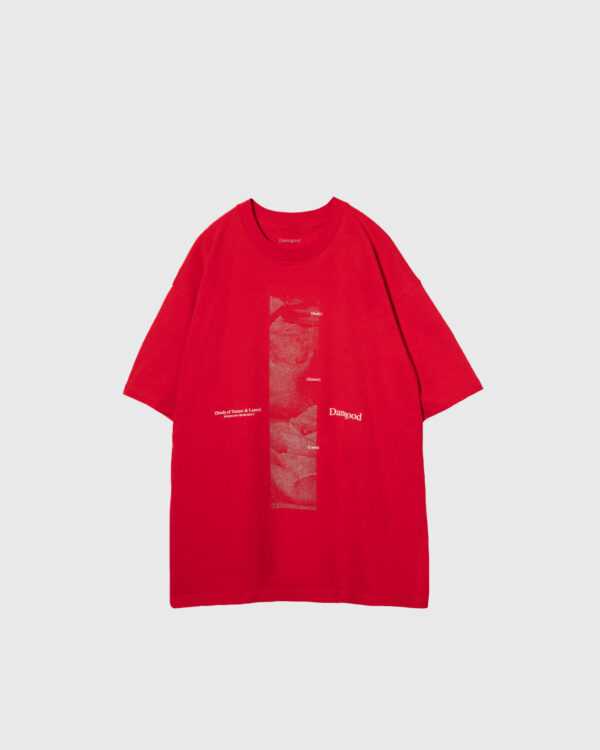 Flora Tee - red/silver