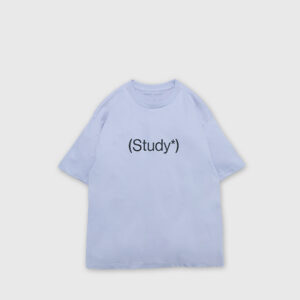 Study Tee -grey purple-