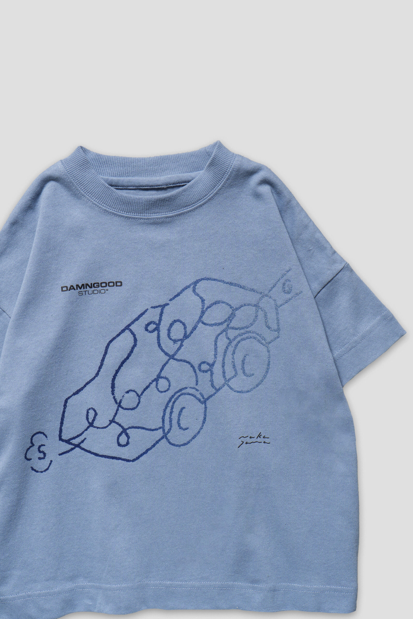 Car Meiro Tee -Kids- blue - 画像 (2)